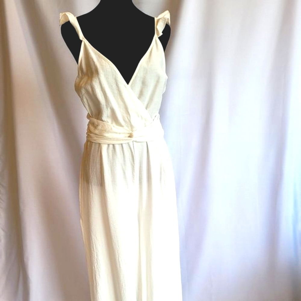 Stradivarius Jumpsuit Sz L White